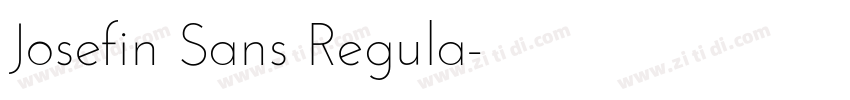 Josefin Sans Regula字体转换